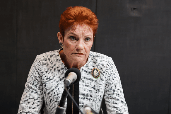 La sénatrice Pauline Hanson, leader de One Nation
