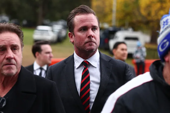 Le président des Bombers, Andrew Welsh.