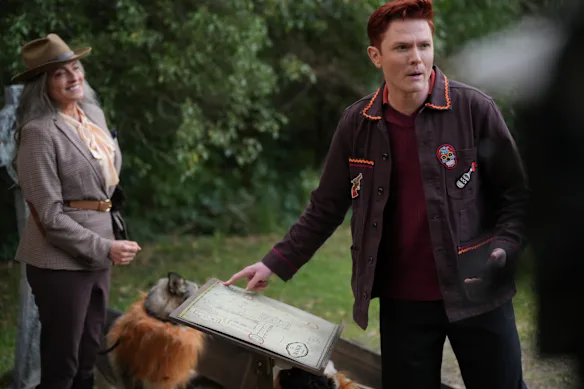 Gretel Killeen avec Rhys Nicholson, qui a finalement été recruté par Kirby Bentley pour être un traître.