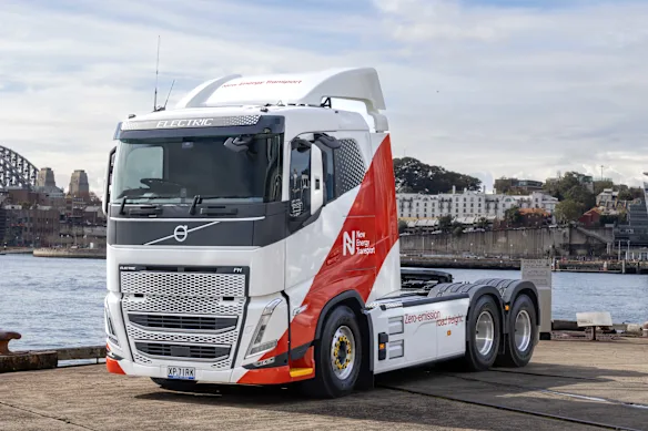 Un camion électrique Volvo de New Energy Transport pour Unilever.