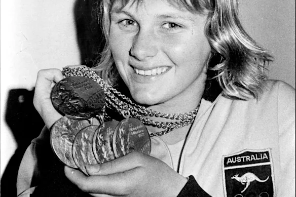 Shane Gould après les Jeux olympiques de 1972. 