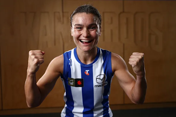 La star de North Melbourne, Ash Riddell, est la meilleure et la plus juste de l'AFLW en titre.