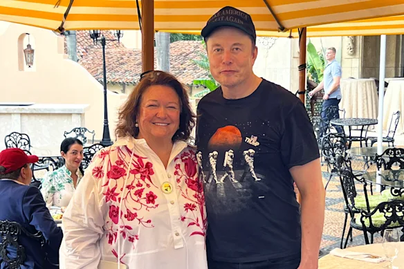 Gina Rinehart, une investisseur de SpaceX, a fait l'éloge de l'entreprise et de son fondateur Elon Musk.