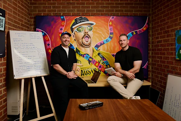Sam Perry et Ian Higgins du joueur de cricket Grade.