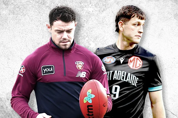 Les superstars du milieu de terrain très demandées Lachie Neale (Brisbane Lions) et Zak Butters (Port Adelaide).