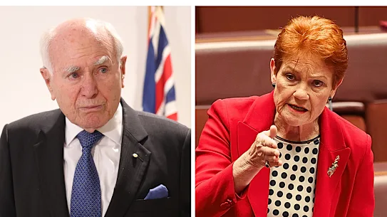 John Howard et Pauline Hanson.