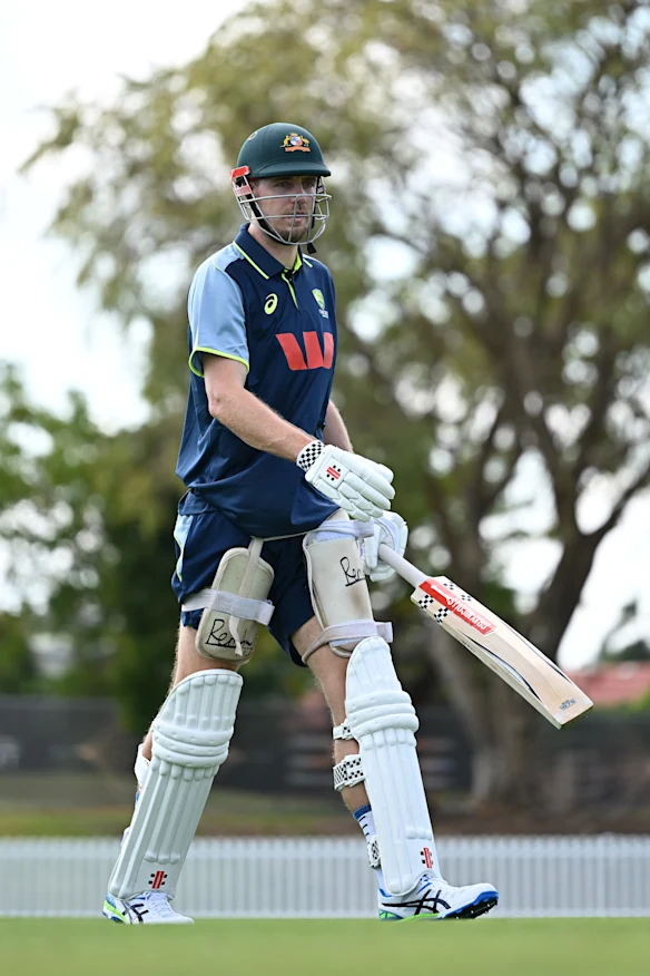 Cameron Green s'entraîne pour le premier test contre le Bangladesh.