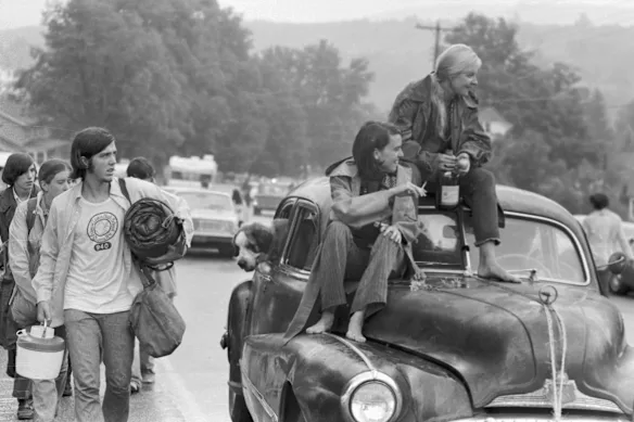 Le voyage de retour de Woodstock.