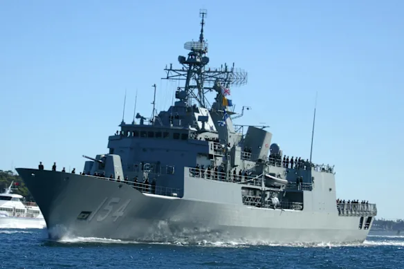 La frégate de classe Anzac de la marine australienne.