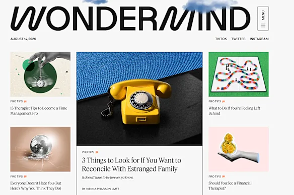 Le site Internet de l'entreprise. Les investisseurs ont été attirés par la promesse que Wondermind attirerait une audience de plus de 500 millions de personnes via les réseaux sociaux de Gomez, selon le procès.