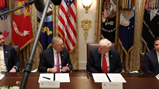 Le Premier ministre Anthony Albanese rencontre le président américain Donald Trump en octobre.