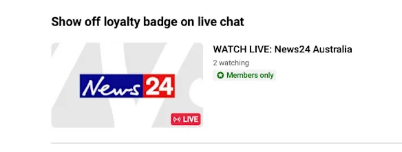 C'est calme dans la zone réservée aux membres de News24