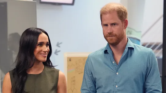 La duchesse et le duc de Sussex en Australie en avril.
