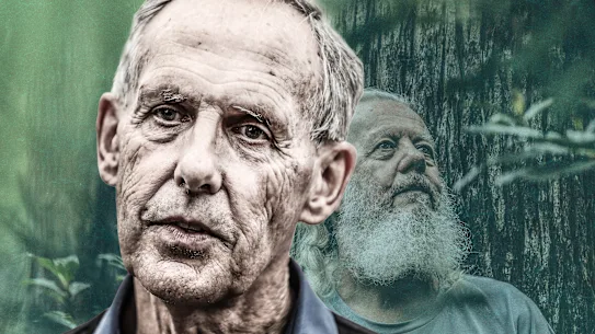 Bob Brown (à droite) et Dailan Pugh sont deux géants du mouvement de conservation qui se situent dans des camps opposés dans un débat vicieux.