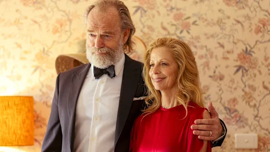 Hugo Weaving et Heather Mitchell dans Dalliance. Les bons amis travaillent ensemble depuis plus de 40 ans.