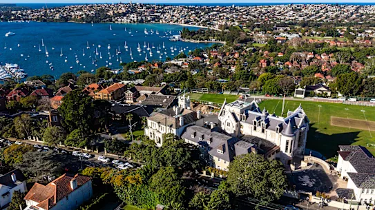Vue générale du collège écossais de Bellevue Hill, Nouvelle-Galles du Sud.