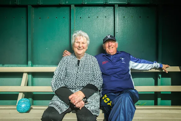 Donovan avec sa femme Pauline depuis 55 ans, avec qui il a cofondé les Australian Transplant Games en 1988.