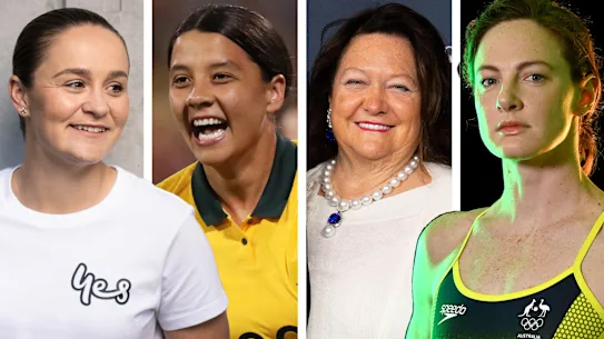 Ash Barty, Sam Kerr, Gina Rinehart et Cate Campbell.