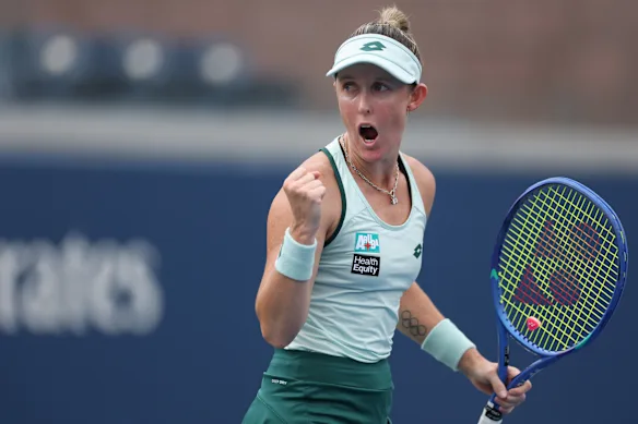 Storm Hunter s'est qualifié pour le tirage au sort, mais n'a pas été à la hauteur de Marta Kostyuk.