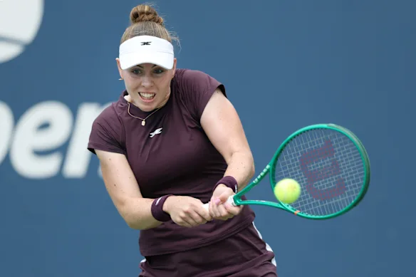 Talia Gibson a échoué de peu lors de son affrontement au premier tour de l'US Open avec Donna Vekic.