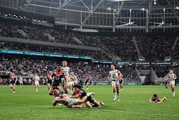 Le stade de Christchurch a accueilli le match Warriors contre Cowboys en juin.
