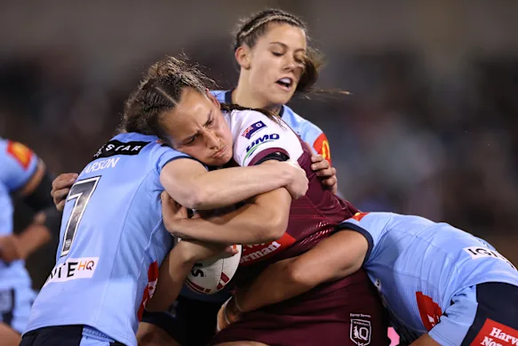 Tiana Raftstrand-Smith du Queensland est l'une des nombreuses diplômées de Keebra Park à jouer à la NRLW.