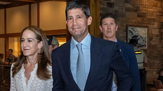 Kevin Warsh et sa femme Jane Lauder à Jackson Hole, Wyoming.