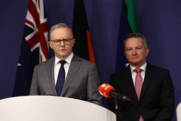 Le Premier ministre Anthony Albanese et le ministre de l'Énergie Chris Bowen ont été les principales cibles de la colère de One Nation. 