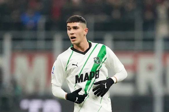 Cristian Volpato aux couleurs de Sassuolo.