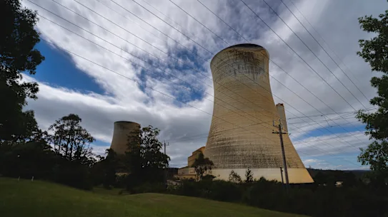 Centrale électrique au charbon de Yallourn d'EnergyAustralia dans la vallée de Latrobe.