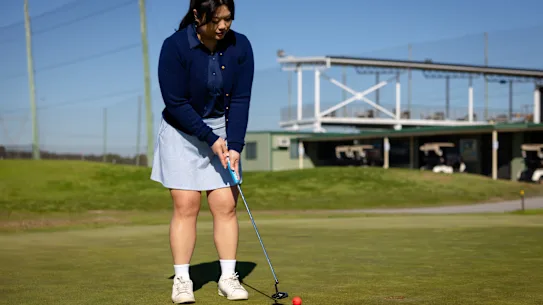 Winnie Wong, 28 ans, s'est mise au golf il y a deux ans et ne l'a jamais regretté.