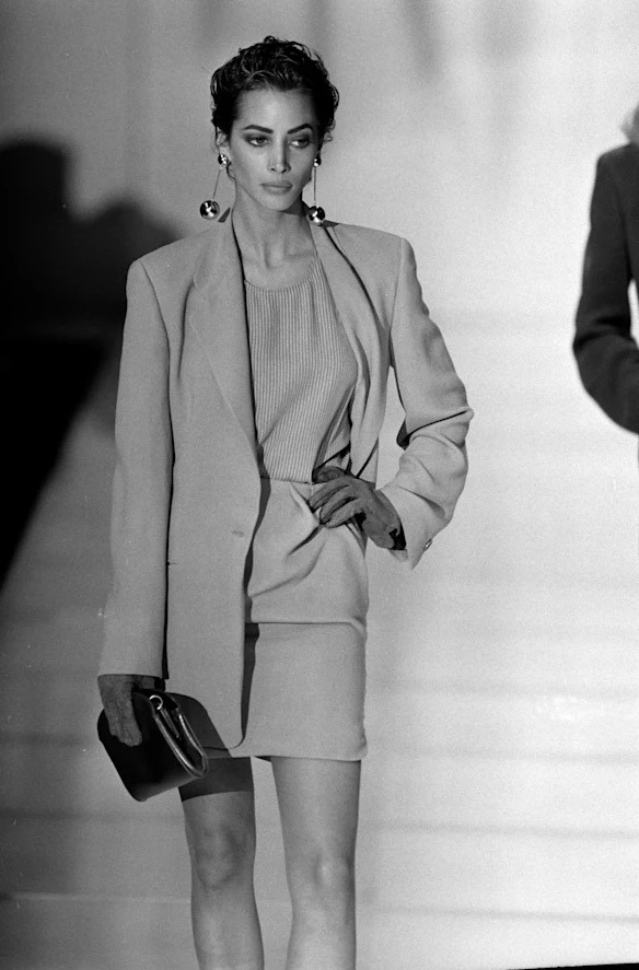 Mannequin pour Armani en 1991.