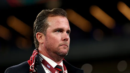 Le président d'Essendon, Andrew Welsh.