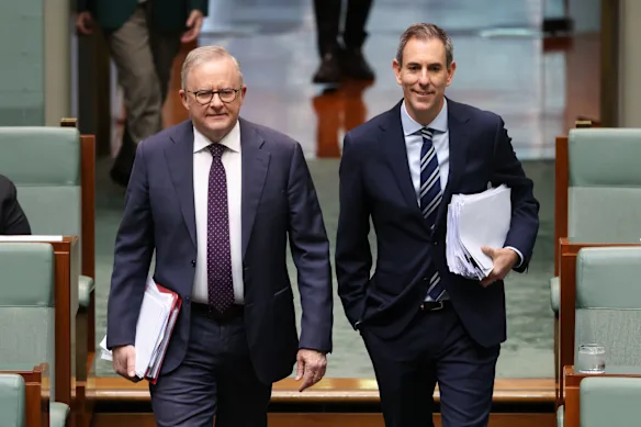 Anthony Albanese et Jim Chalmers.
