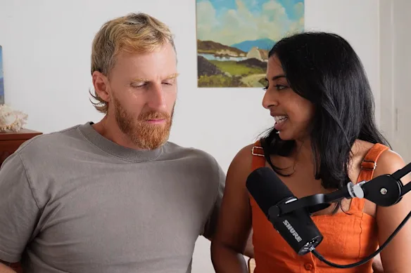 James et Joanna Howe sur le podcast The Dr Jo Show.