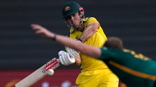 Mitch Marsh a bien frappé la balle blanche en Afrique du Sud.