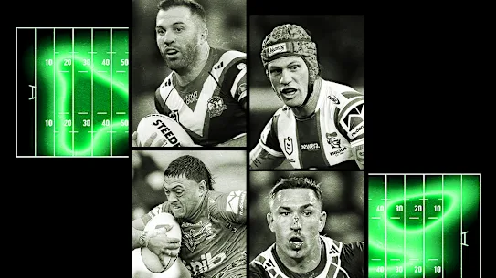 Graphique final d'Andrew Johns : Kalyn Ponga, James Tedesco, Francis Manuleleua et Reece Robson.