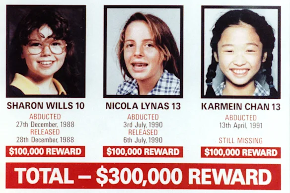 Enfants disparus de Melbourne de la fin des années 80 et du début des années 90, qui seraient des victimes de M. Cruel.