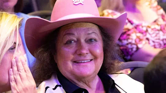 Rinehart a assisté à une conférence politique conservatrice à Londres plus tôt cette année, où Pauline Hanson était l'oratrice principale.