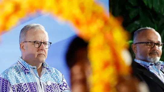 Les ventes australiennes de combustibles fossiles ont été au centre des discussions franches sur l'île de Tuvalu.