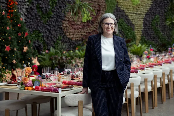 Leah Weckert, PDG de Coles, lors du lancement.