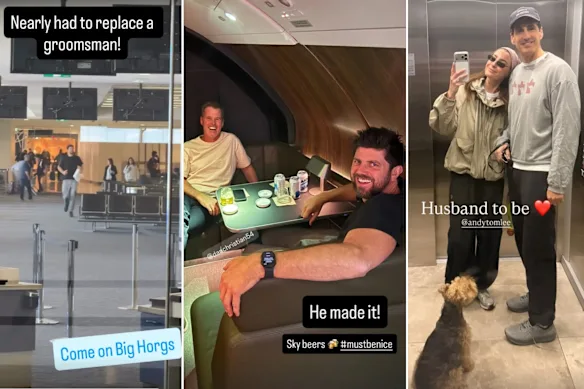 Les histoires Instagram partagées par Lee et Harding ont informé les fans de leur mariage.