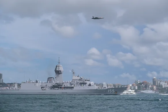 HMAS Ballarat, l'une des frégates de classe Anzac de la marine australienne.