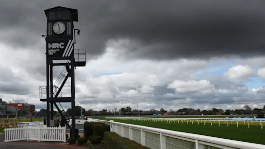 La tour des stewards à l'hippodrome de Caulfield.