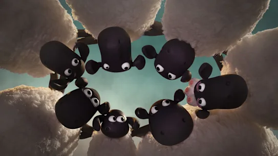 Le troupeau apparaît tous dans Shaun le mouton : la bête de Mossy Bottom.