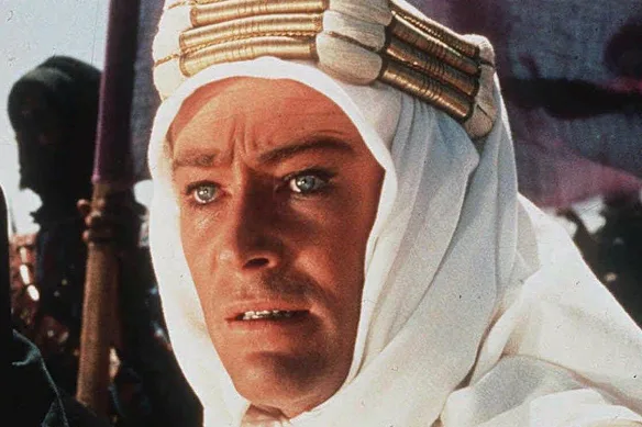 Peter O'Toole dans l'épopée de 327 minutes Lawrence d'Arabie de 1962.