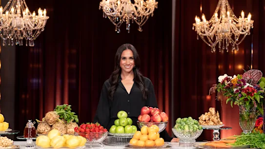 Meghan sur le tournage de MasterChef Australia dans un épisode diffusé ce dimanche soir.