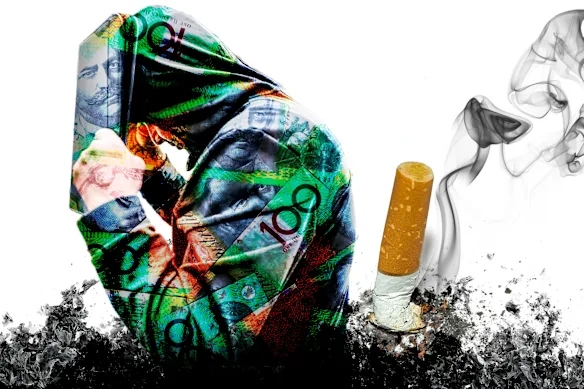 Les cigarettes illégales représentent une grosse affaire.