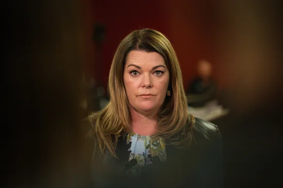La sénatrice des Verts Sarah Hanson-Young.