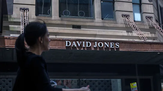 Le magasin David Jones à Sydney. L'entreprise est en difficulté financière depuis des mois.